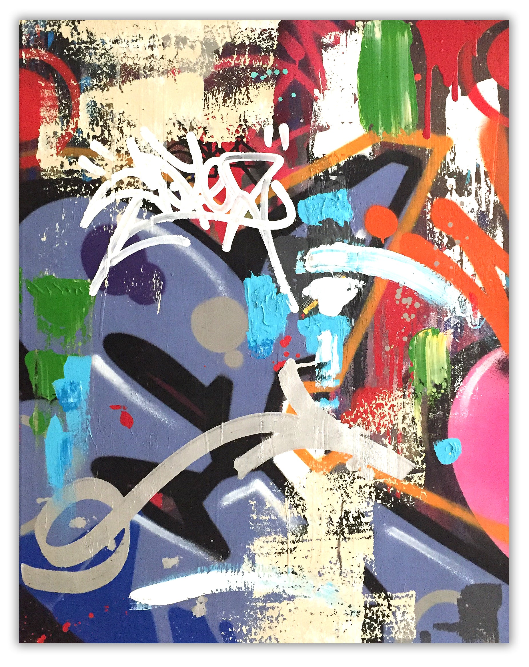 COPE2  "Remix "30" x 41" Painting