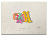 JOHN "CRASH"MATOS -"Letters" Drawing
