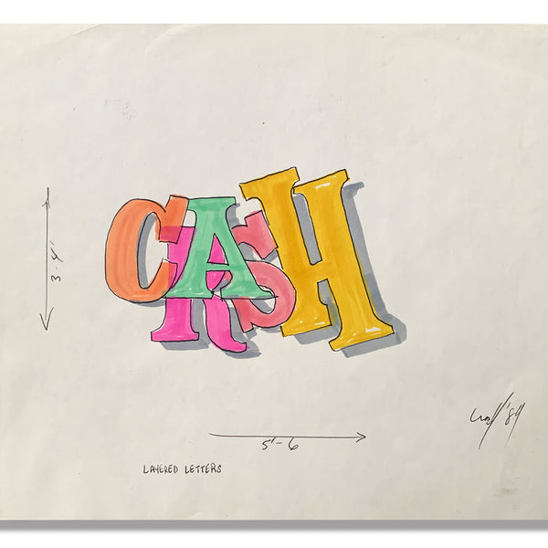 JOHN "CRASH"MATOS -"Letters" Drawing