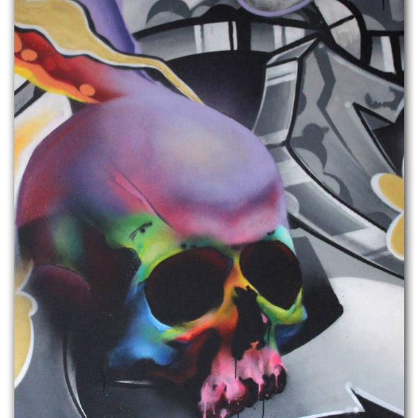 CRAYONE  "Skull" Painting