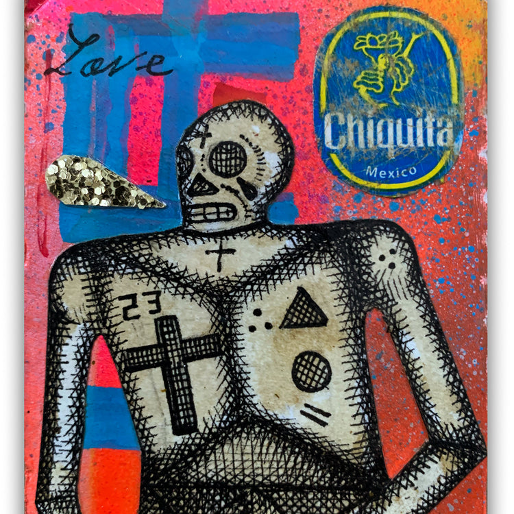 Carlos Ramirez  - "Ghetto Card 2" Drawing