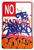 COPE 2 - "Orange Classic Bubble " No Parking Sign