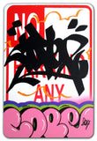 COPE 2 - "Pink Classic Bubble#2 " No Parking Sign
