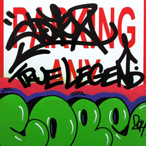 COPE 2 - "Green Classic Bubble #2 " No Parking Sign