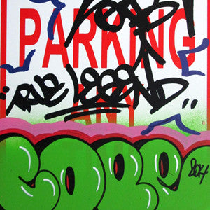 COPE 2 - "Green Classic Bubble " No Parking Sign