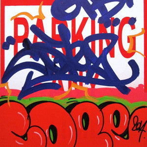 COPE 2 - "Red Classic Bubble" No Parking Sign