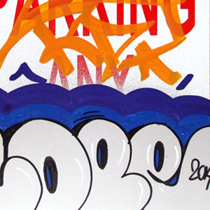 COPE 2 - "Silver Classic Bubble " No Parking Sign