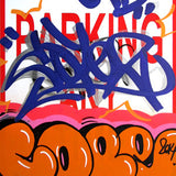 COPE 2 - "Orange Classic Bubble " No Parking Sign