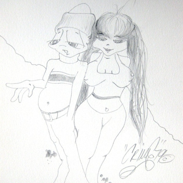 CRIME 79 - "Girls" Black Book Drawing
