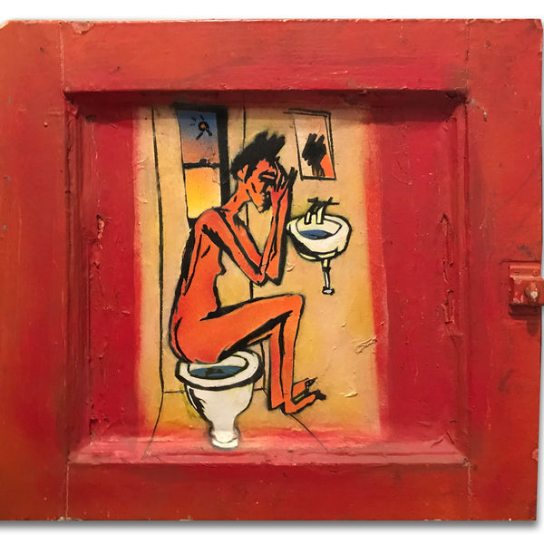 Rick Prol -"Crying Caren" Painting early 80's