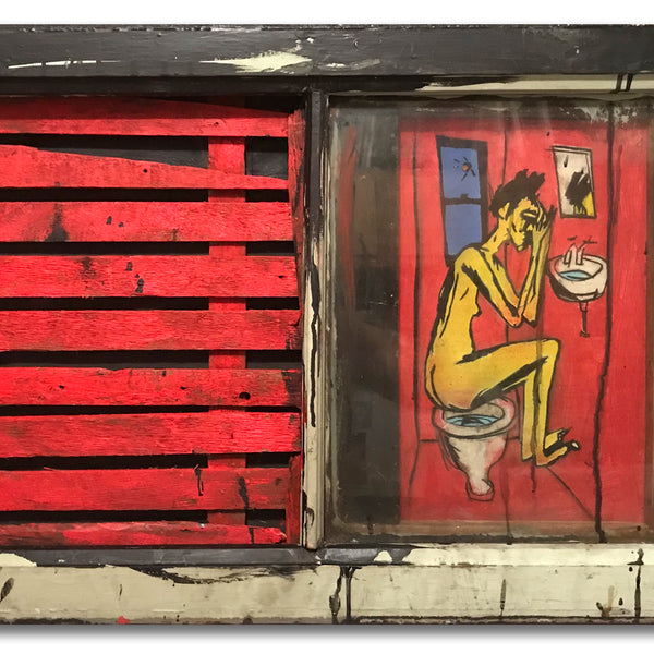 Rick Prol -"Crying Caren"- Painting 1982