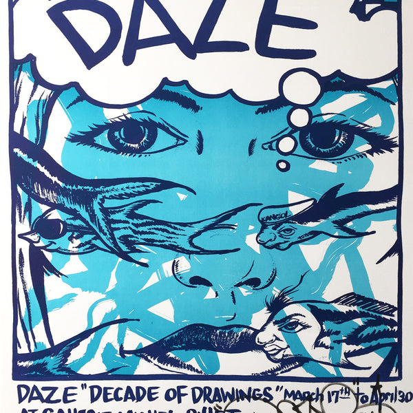 CHRIS "DAZE" ELLIS   "French" Signed Show Poster
