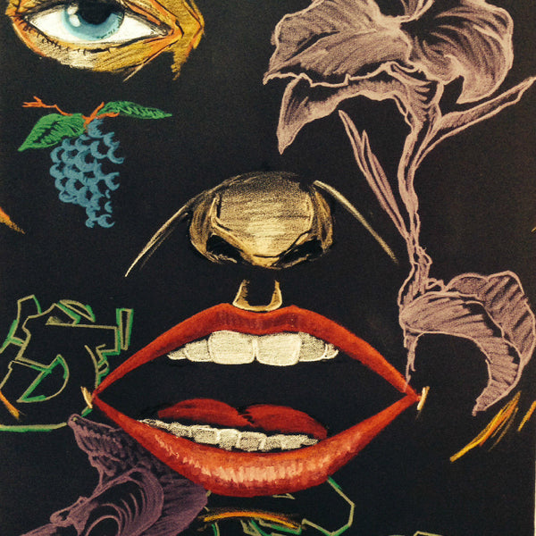 Chris "DAZE" Ellis - "Untitled " 1989 Pastel