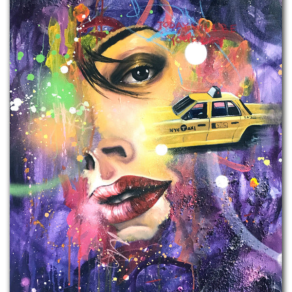 CHRIS "DAZE" ELLIS  "One Way Fare" Painting