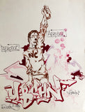 Chris "DAZE" Ellis - "U-bahn" Drawing 1984