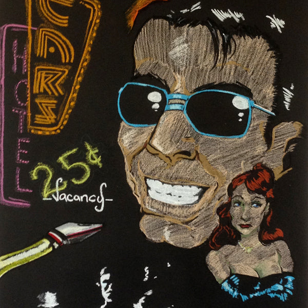 Chris "DAZE" Ellis - "No Vacancy " 1989 Pastel