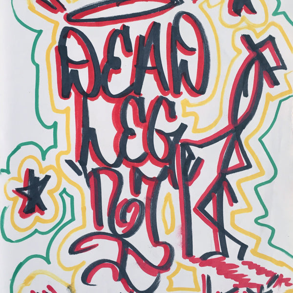 DEADLEG "On The Good Foot" Black Book Drawing