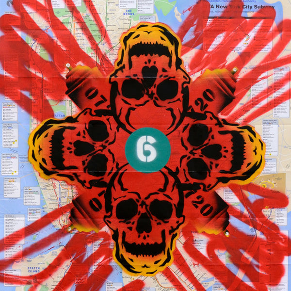 GRAFFITI ARTIST SEEN -  "Red Skull 3" NYC Map