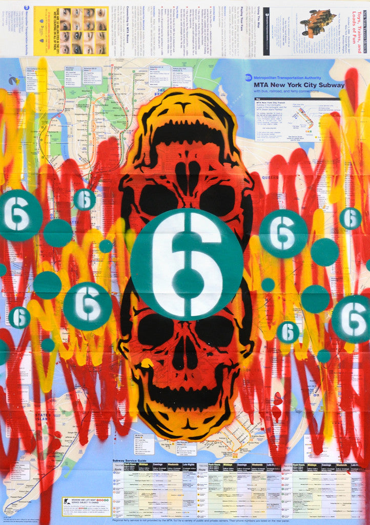 GRAFFITI ARTIST SEEN -  "Red Skull 2" NYC Map
