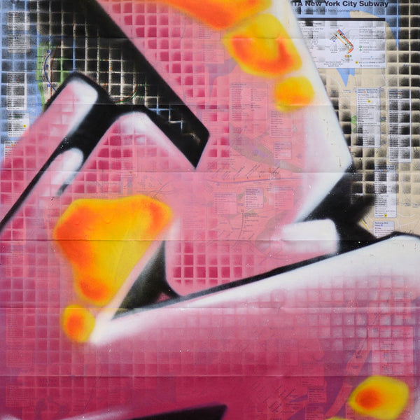GRAFFITI ARTIST SEEN -  "S Grid #5" NYC Map