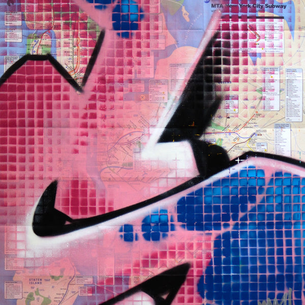 GRAFFITI ARTIST SEEN -  "S Grid #6" NYC Map