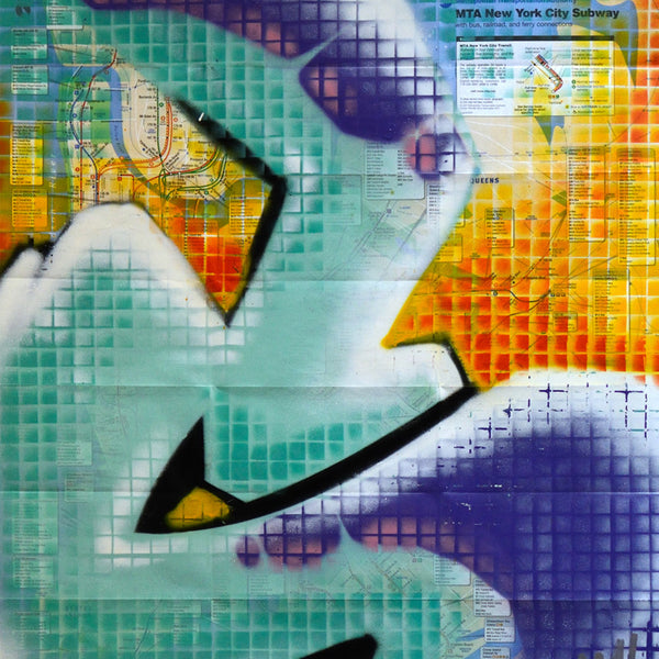 GRAFFITI ARTIST SEEN -  "Honeycomb 15" NYC Map
