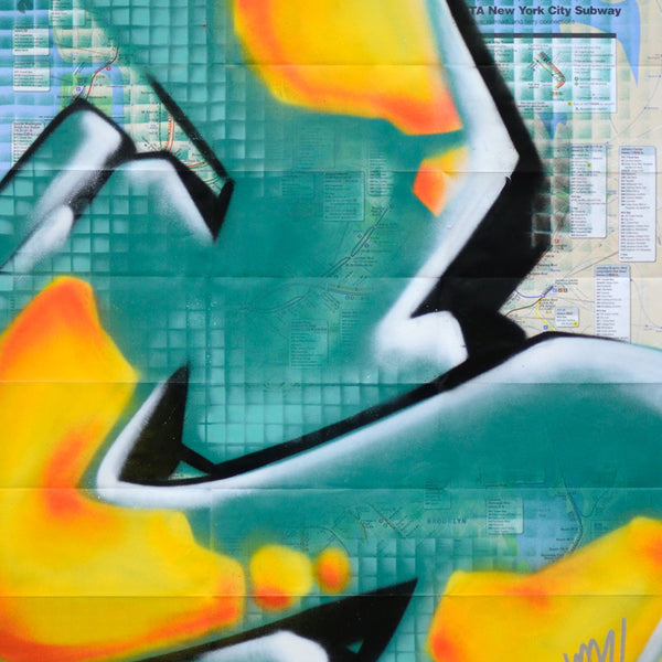 GRAFFITI ARTIST SEEN -  "Honeycomb 16" NYC Map