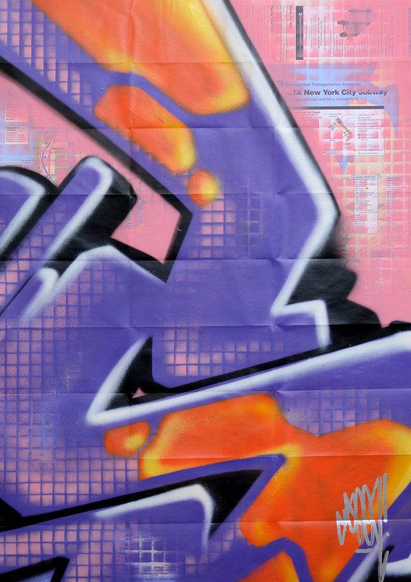 GRAFFITI ARTIST SEEN -  "S Grid" NYC Map