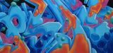 GRAFFITI ARTIST SEEN -  "PSYCHO"  Aerosol on Canvas