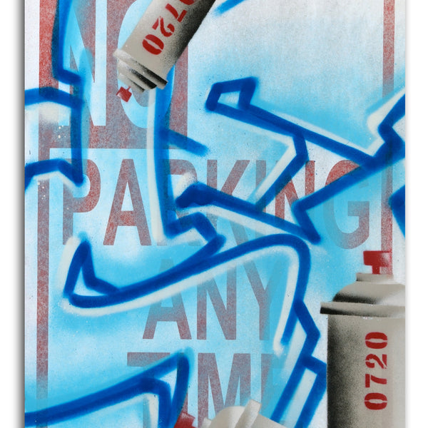 GRAFFITI ARTIST SEEN -  LARGE "No Parking"