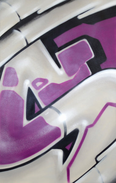 GRAFFITI ARTIST SEEN -  "Subway S"  Painting on paper