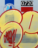 GRAFFITI ARTIST SEEN  -  "MTA"  Aerosol on  Canvas