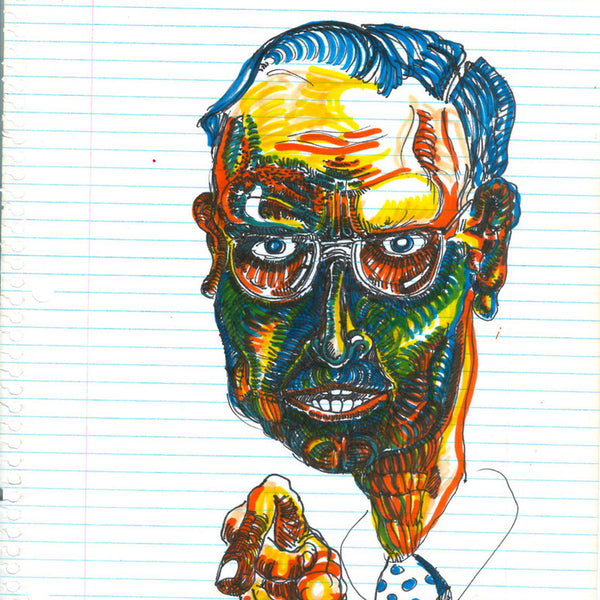 DANIEL JOHNSTON -  "Professor" Drawing