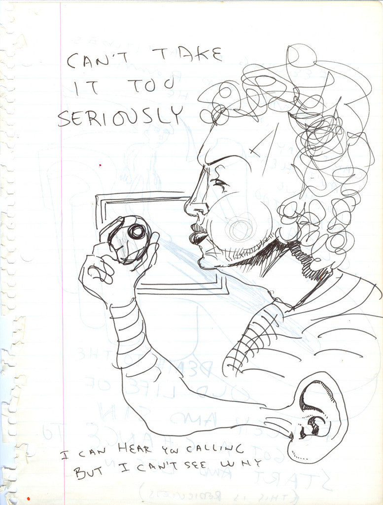 DANIEL JOHNSTON -  "I can Hear" Drawing