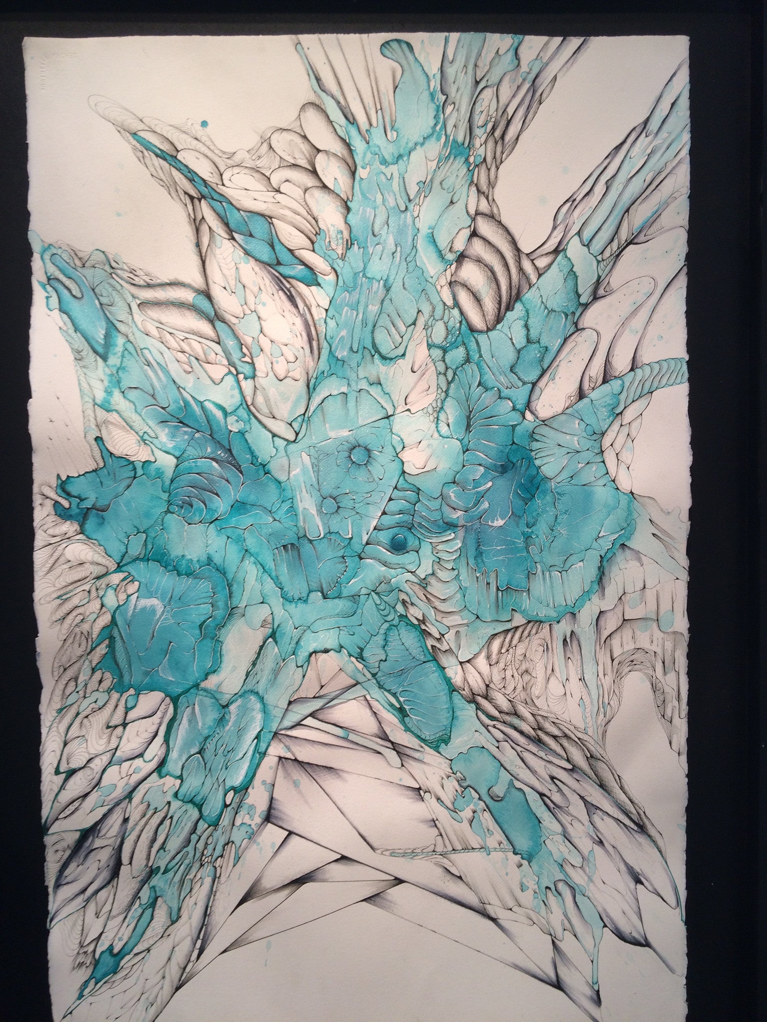 Eon 75 " Blue shattered Crystal" Painting