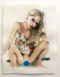 Martin Eder "Girl" Watercolor