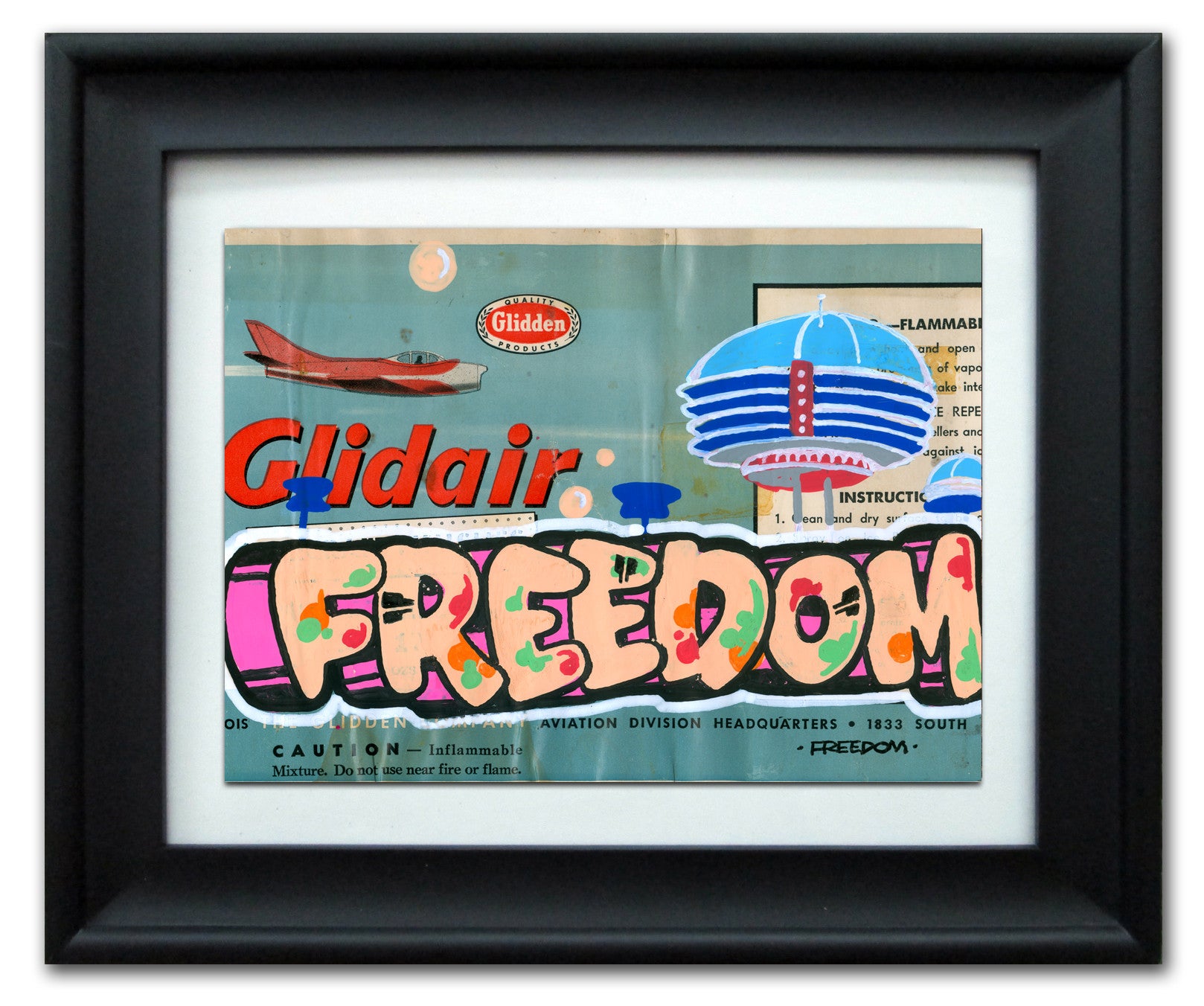 FREEDOM  -  "Glidden" Vintage Label