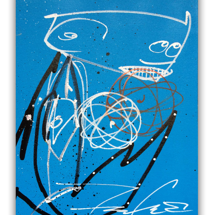 FUTURA 2000 - " Henchman w/Atoms"  Painting