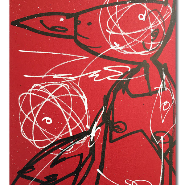 FUTURA 2000 - " Moscow Red"  Painting