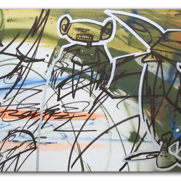 FUTURA 2000 - " Pointmen"  Painting