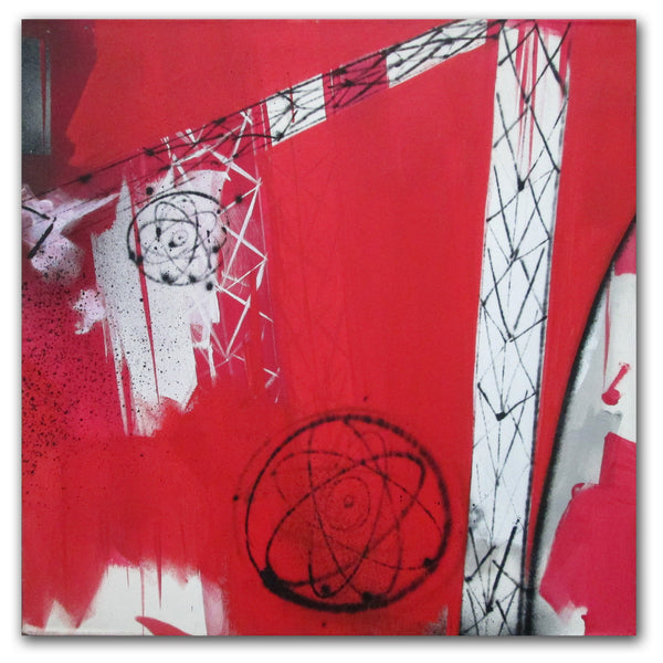 FUTURA 2000 - " Red Sphere"  Painting