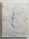 DANIEL JOHNSTON- "Freudian Theme" Notebook Drawing 1980