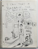 DANIEL JOHNSTON- "They call it a Bargain" Notebook Drawing 1980