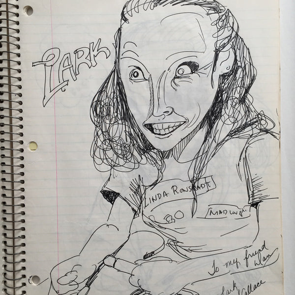 DANIEL JOHNSTON- "Lark" Notebook Drawing 1980