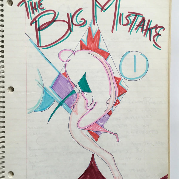 DANIEL JOHNSTON- "The Big Mistake" Notebook Drawing 1980