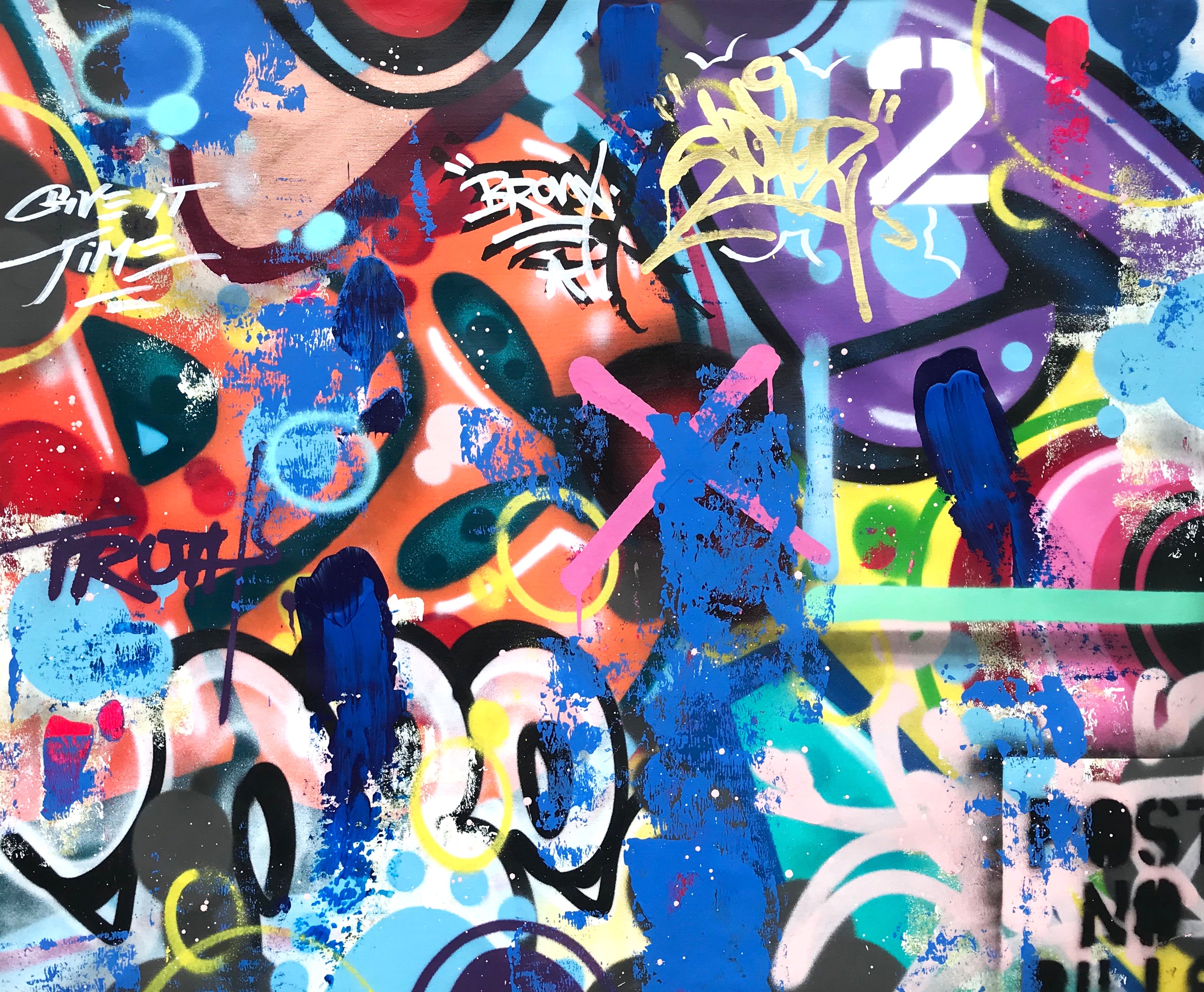 COPE2 "Give it Time" 43" x 53" Painting