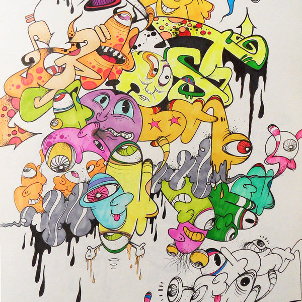 GHOST  "Untitled 1" Black book Drawing