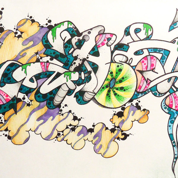 GHOST  "Untitled 3" Black book Drawing