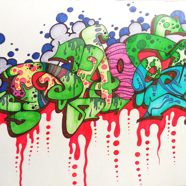 GHOST  "Untitled 4" Black book Drawing