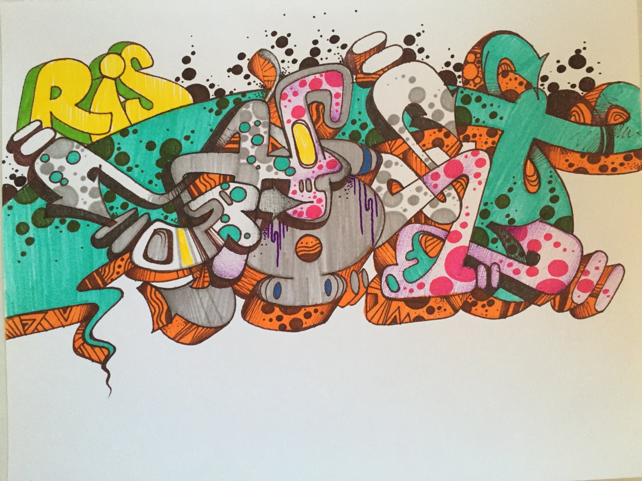 GHOST  "Untitled (RIS)" Black book Drawing